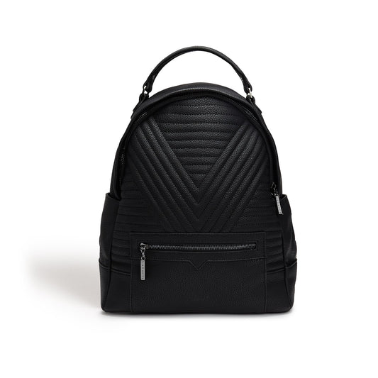 Black - Camberwell Vegan Quilted Backpack-0