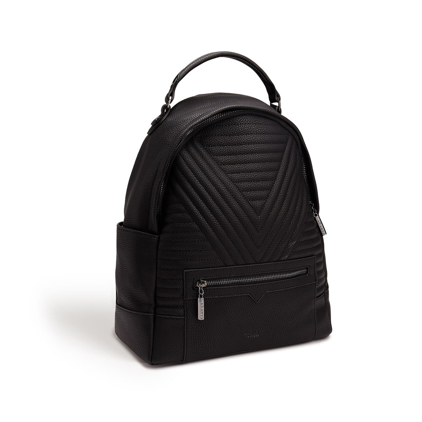 Black - Camberwell Vegan Quilted Backpack-3