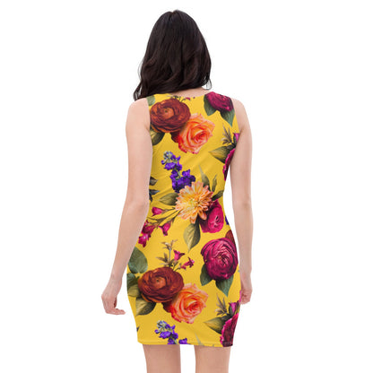 Floral Burst - Bodycon Dress