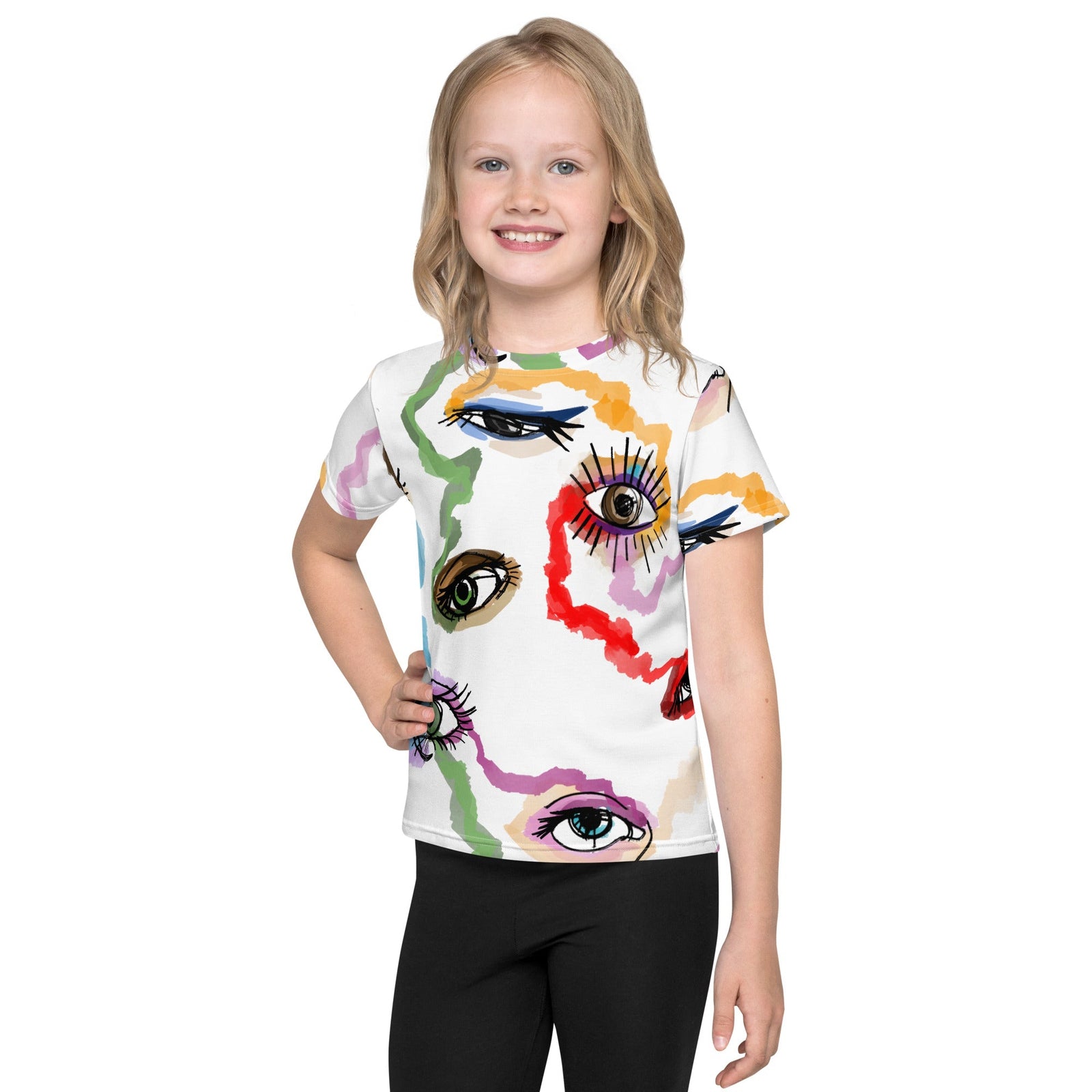 Colored Eyes - T-Shirt mit Rundhalsausschnitt für Kinder-Baby & Kinder Oberteile-2-linaliva.de