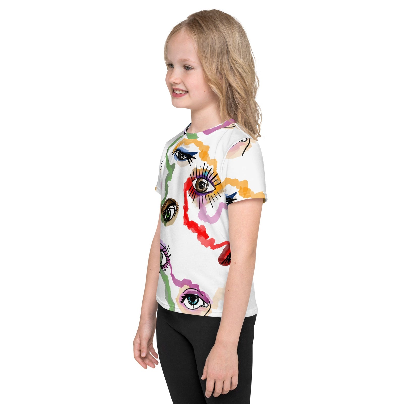 Colored Eyes - T-Shirt mit Rundhalsausschnitt für Kinder-Baby & Kinder Oberteile-linaliva.de