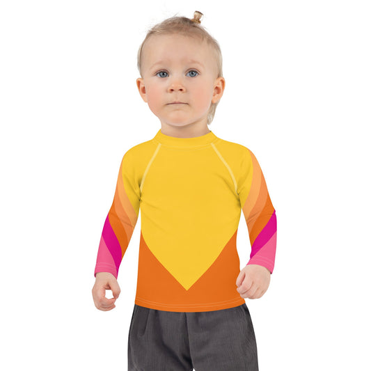 Hero - - surf shirt for babies &amp; children - UV shirt - long-sleeved swim shirt - yellow/pink/orange