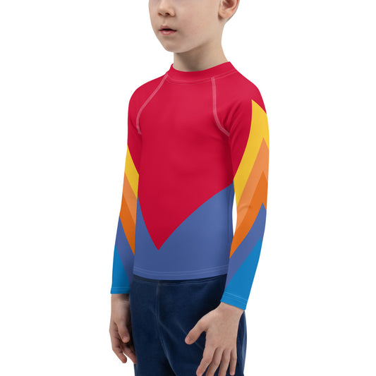 Hero - Surfshirt für Babies & Kinder - UV-Shirt - Langarm Badeshirt - red/blue