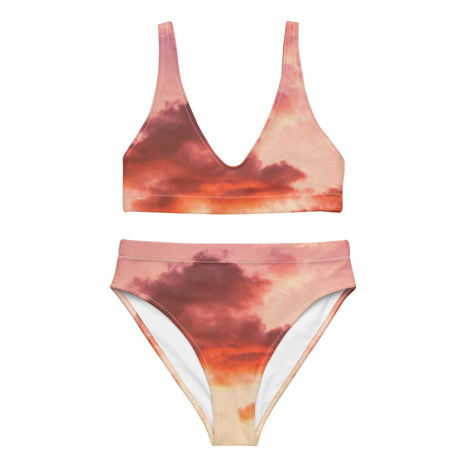 Perfect Sunset - Recycelter Bikini mit hoher Taille-recycelte Bikinis-XS-linaliva.de