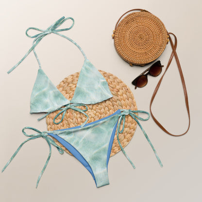 Swimming Waters Recycled Tie Up Bikini