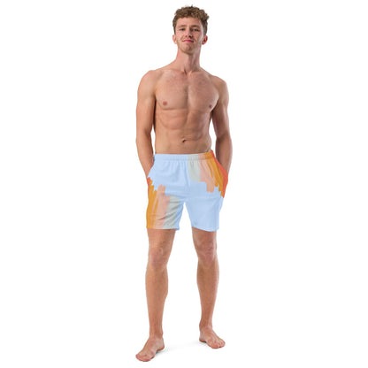 Stroke swim trunks made from recycled polyester