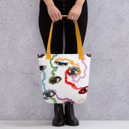 Colored Eyes - Stoffbeutel - Tote-Shopping Bags & Totes-Gelb-linaliva.de