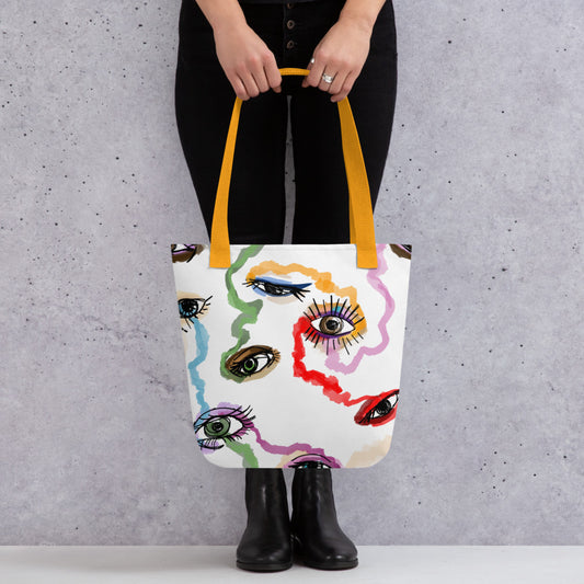 Colored Eyes - Stoffbeutel - Tote-Shopping Bags & Totes-Gelb-linaliva.de