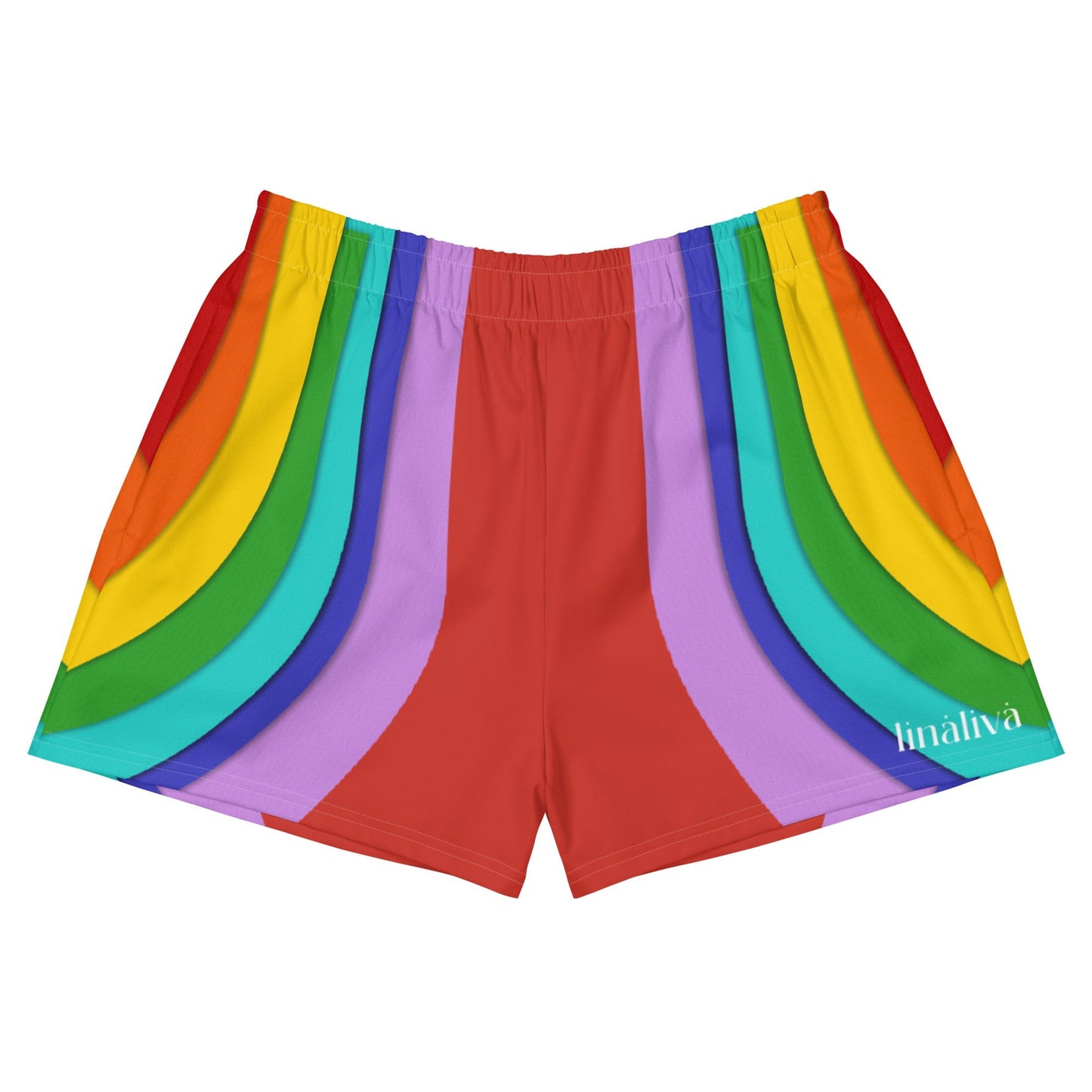 Rainbow CUTOUTS - Recycelte Sport-Shorts
