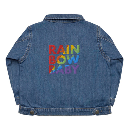 Rainbow Baby - Bio-Jeansjacke für Babys-Jacken für Babys & Kinder-linaliva.de