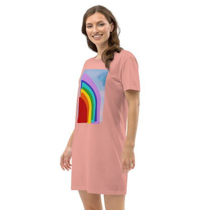 Cutout vs SKY - T-Shirt-Kleid aus Bio-Baumwolle