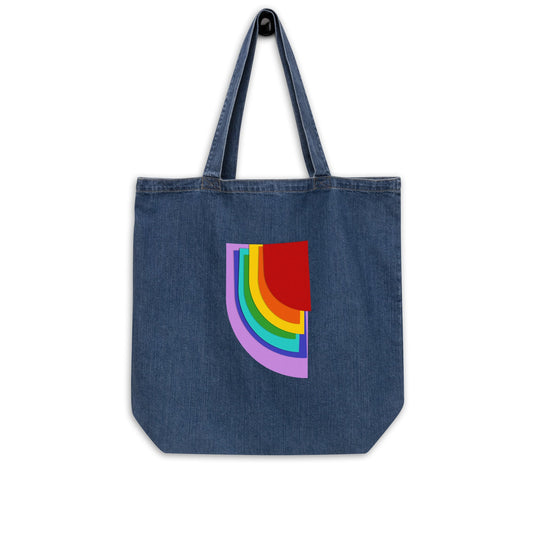 Rainbow CUTOUTS - Organic jeans bag
