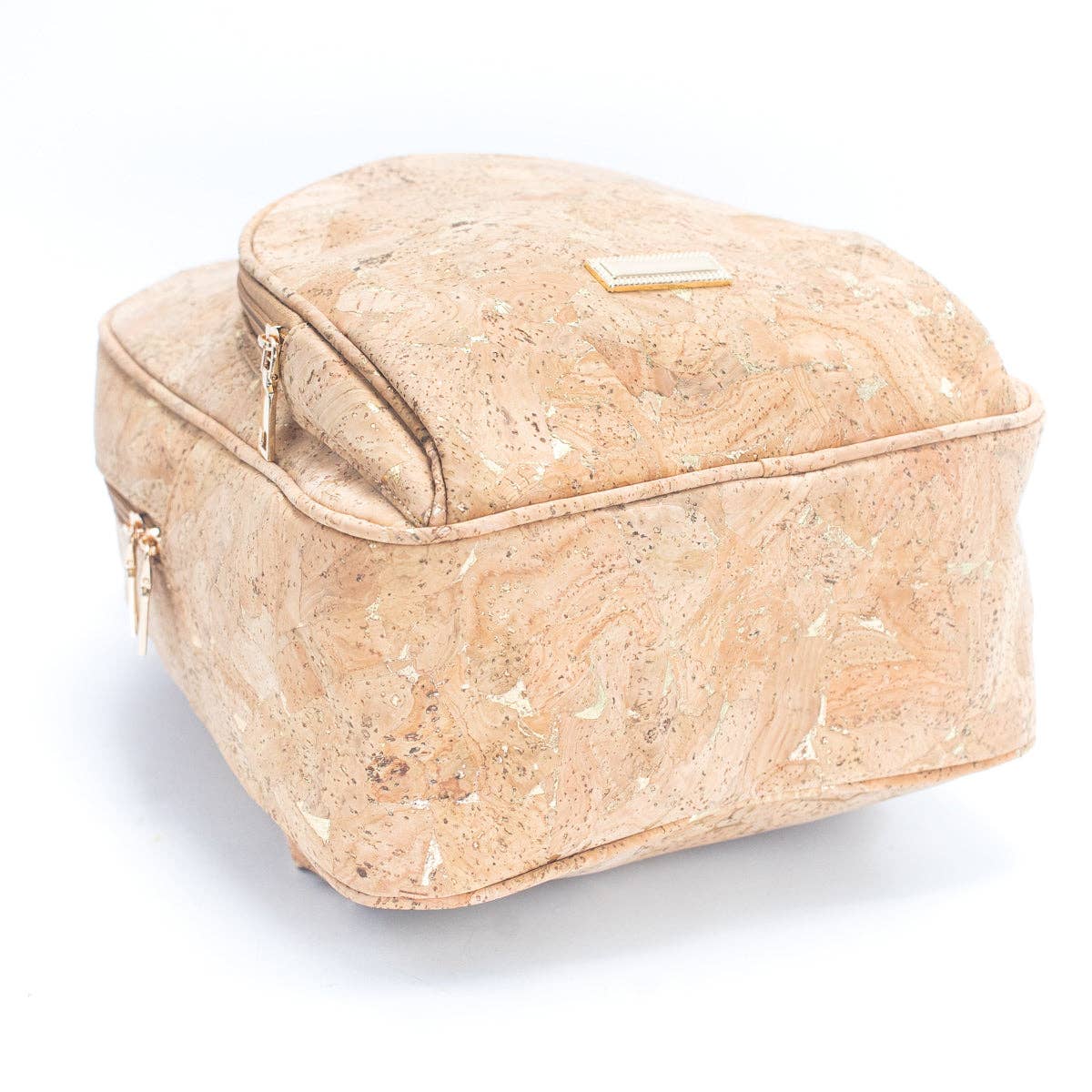 Natural cork Molten Gold Flap Daily ladies backpack BAG-2260-4