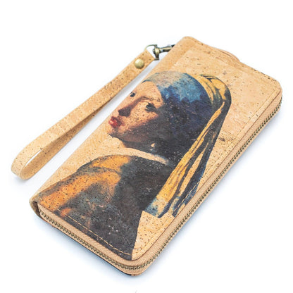 Classic Art Cork Zipper Wallet- BAG-2076-G-2