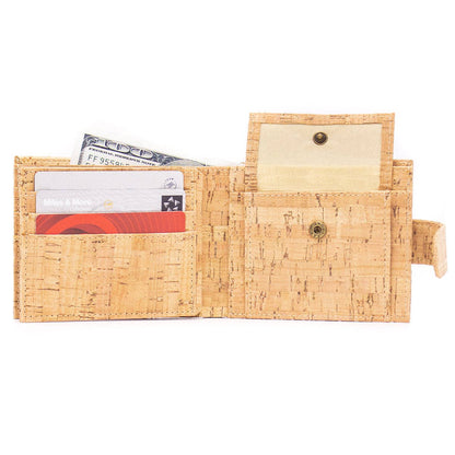 Natural rustic cork wallet for men BAG-2232-7