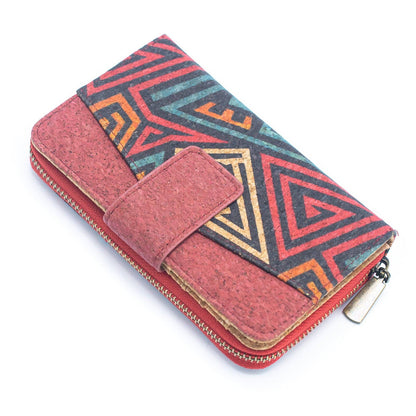 All cork women card wallet Colors cork Mini-Flap Printed Wallet –BAG-2222-6
