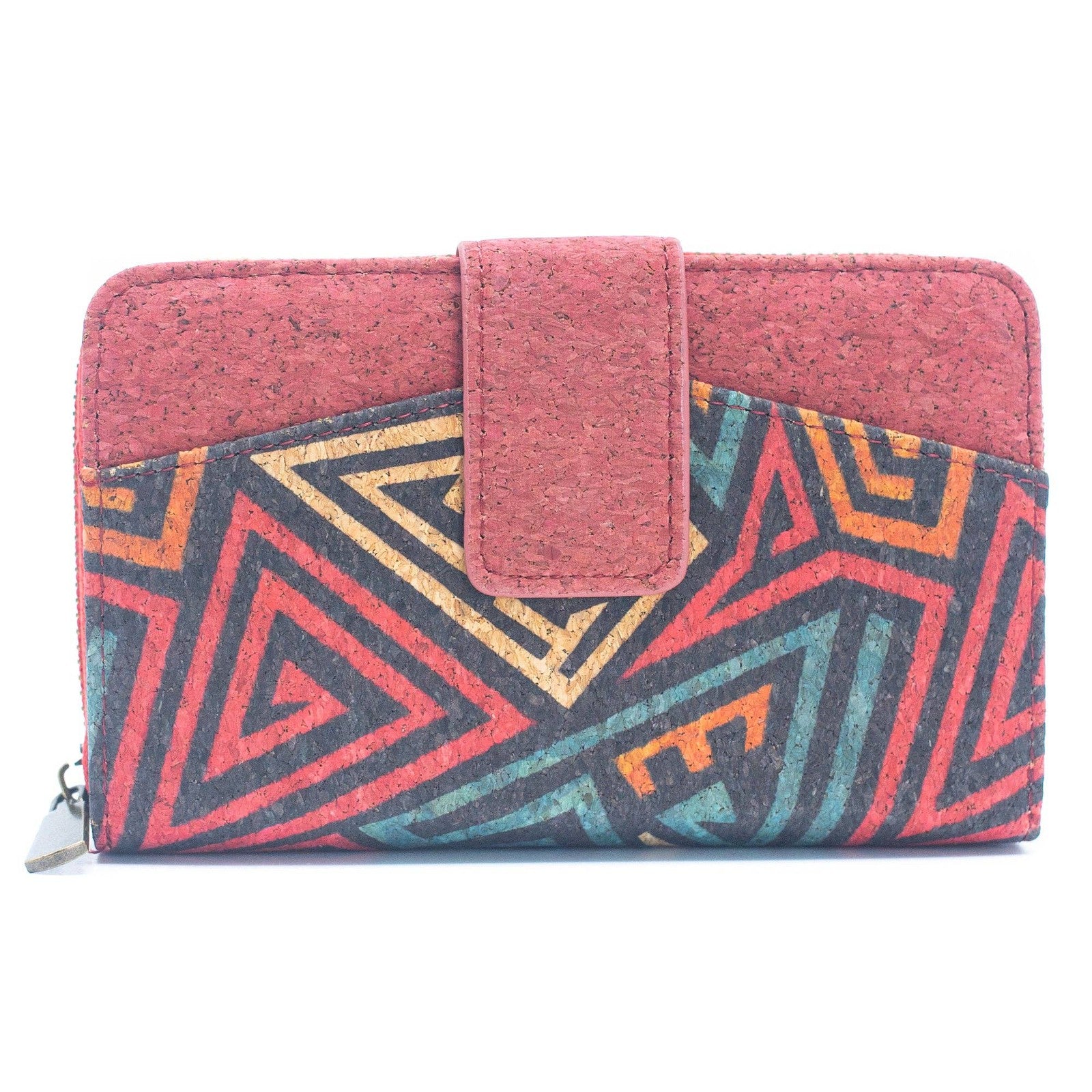 All cork women card wallet Colors cork Mini-Flap Printed Wallet –BAG-2222-4