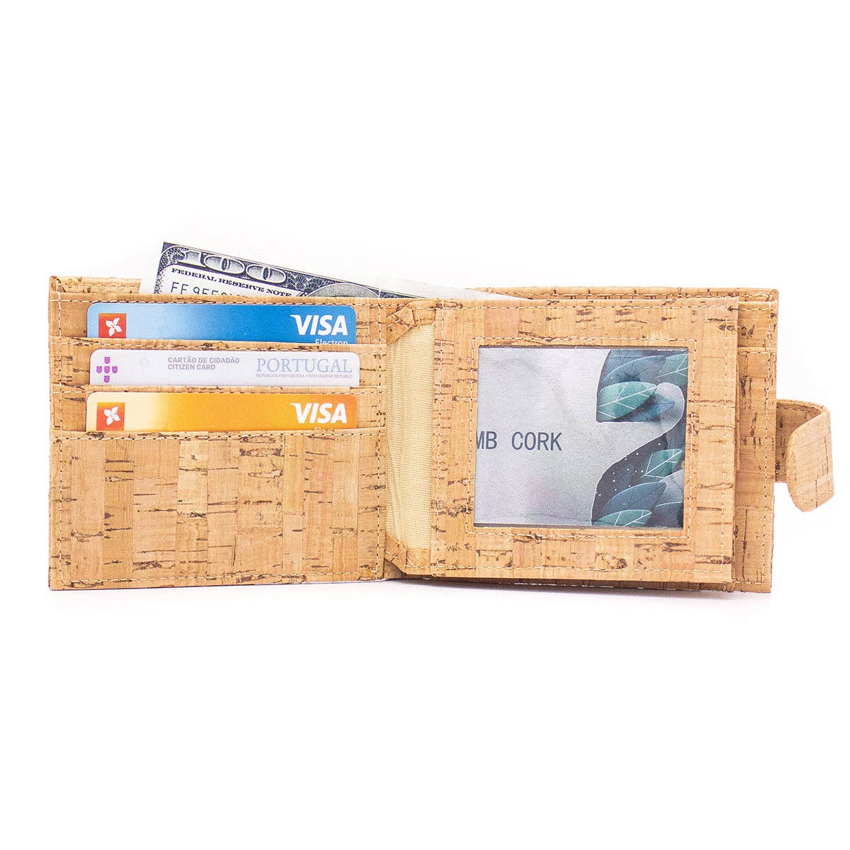 Natural rustic cork wallet for men BAG-2232-6