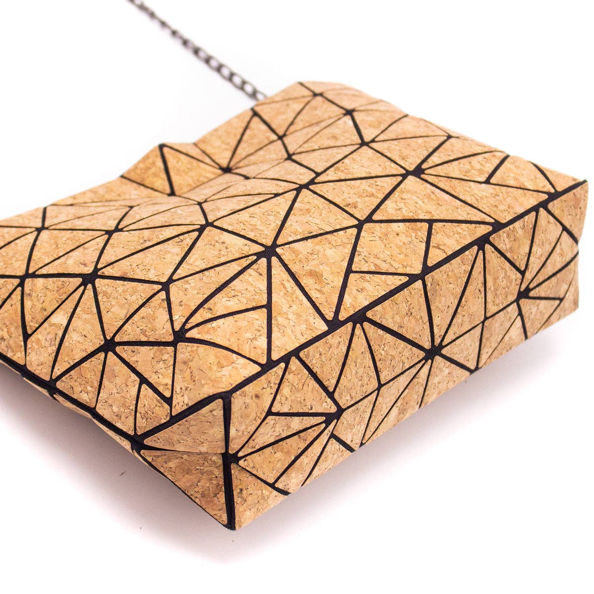 Natural Cork Geometric Chain Crossbody cork Bag  BAG-2027-8
