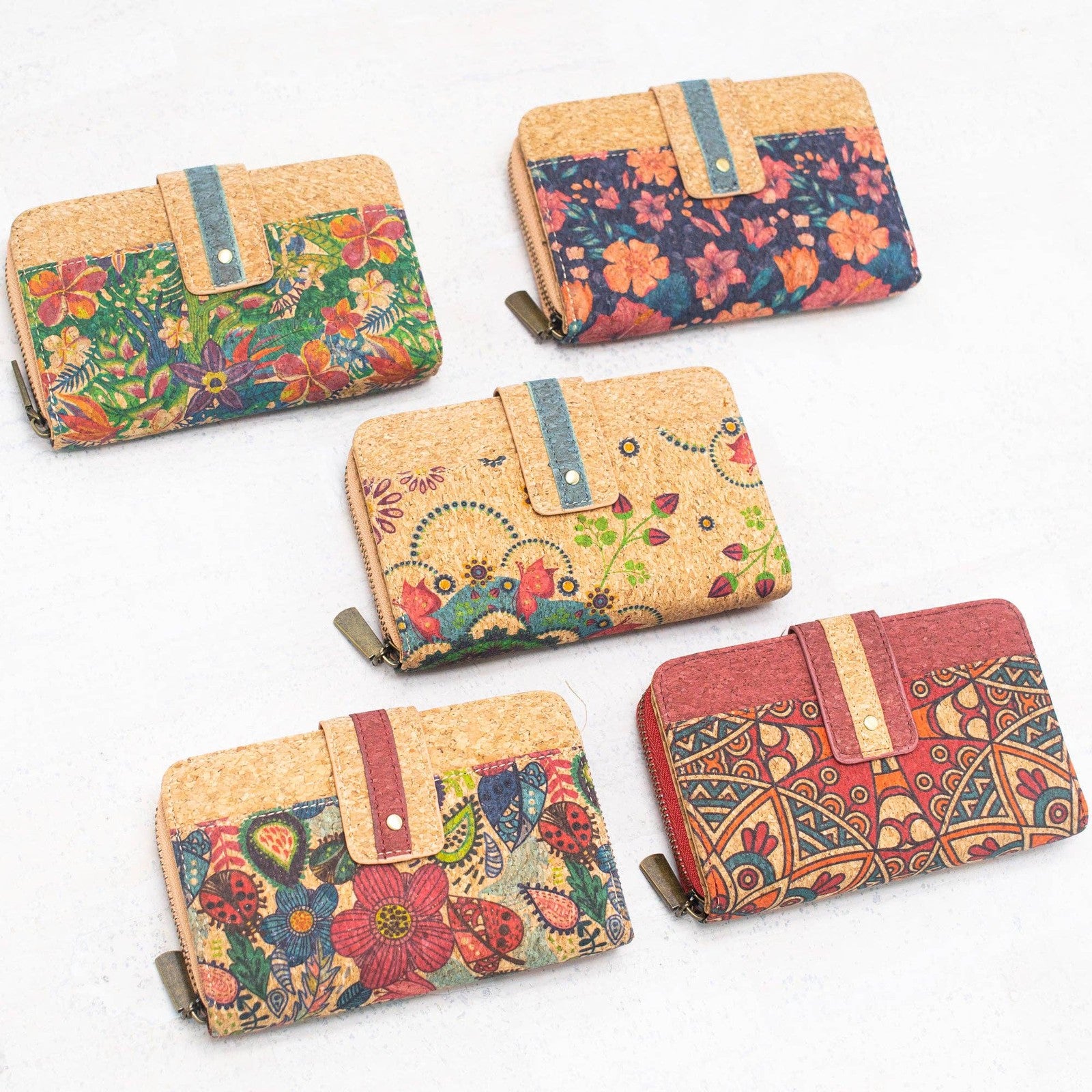 All cork Color cork Square-mini–cork Wallet –BAG-2221-13