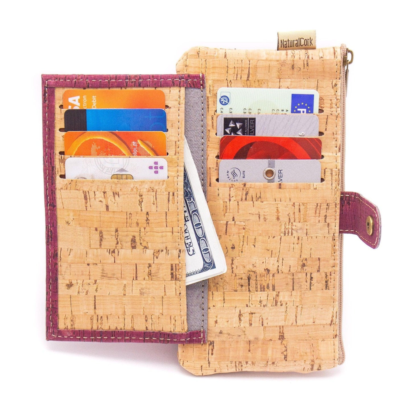 Red wine cork wallet BAG-2052-A-3