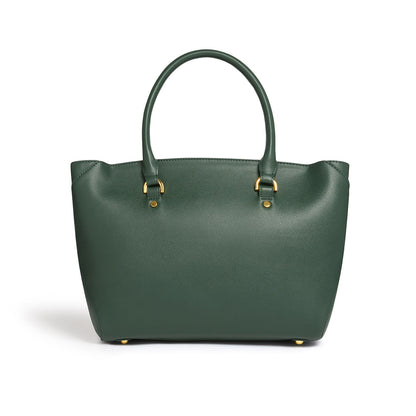 Green- Sophie Vegan Leather Tote Bag-2