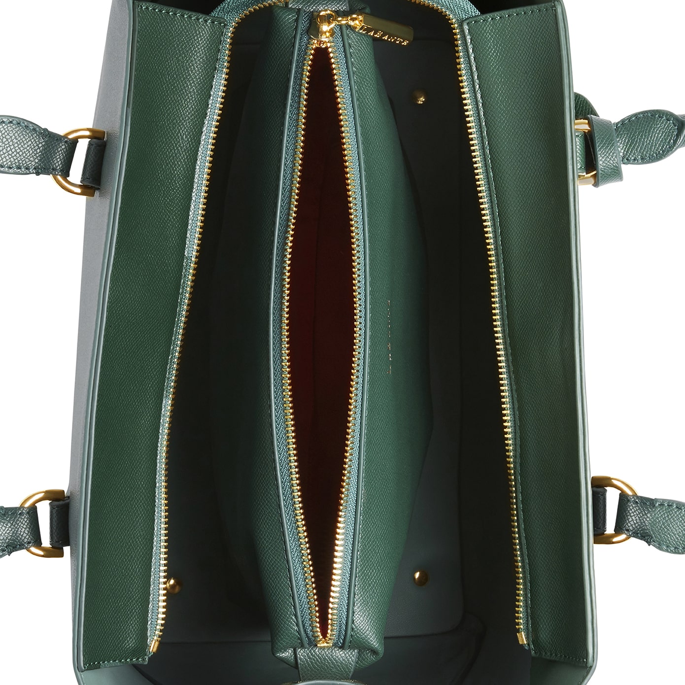 Green- Sophie Vegan Leather Tote Bag-3