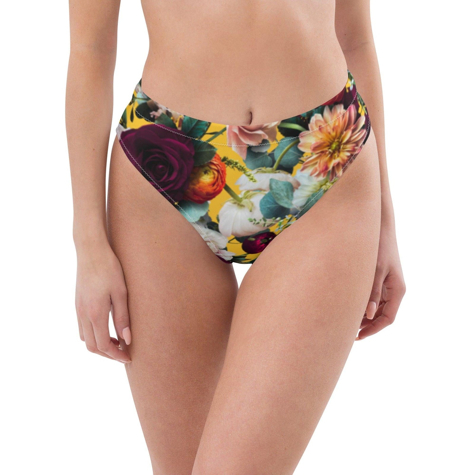 Rose & Dahlia - Recycelter Bikini mit hoher Taille-recycelte Bikinis-XS-linaliva.de