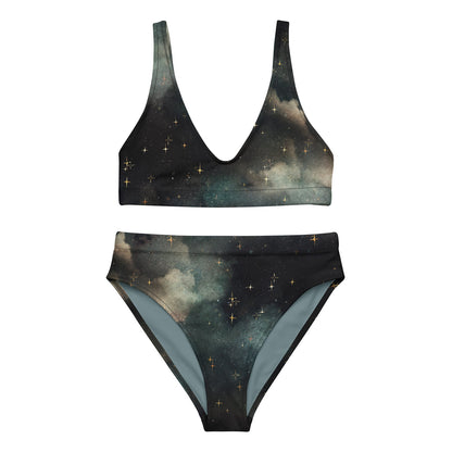 Starry Night - Recycelter Bikini mit hoher Taille-recycelte Bikinis-XS-linaliva.de
