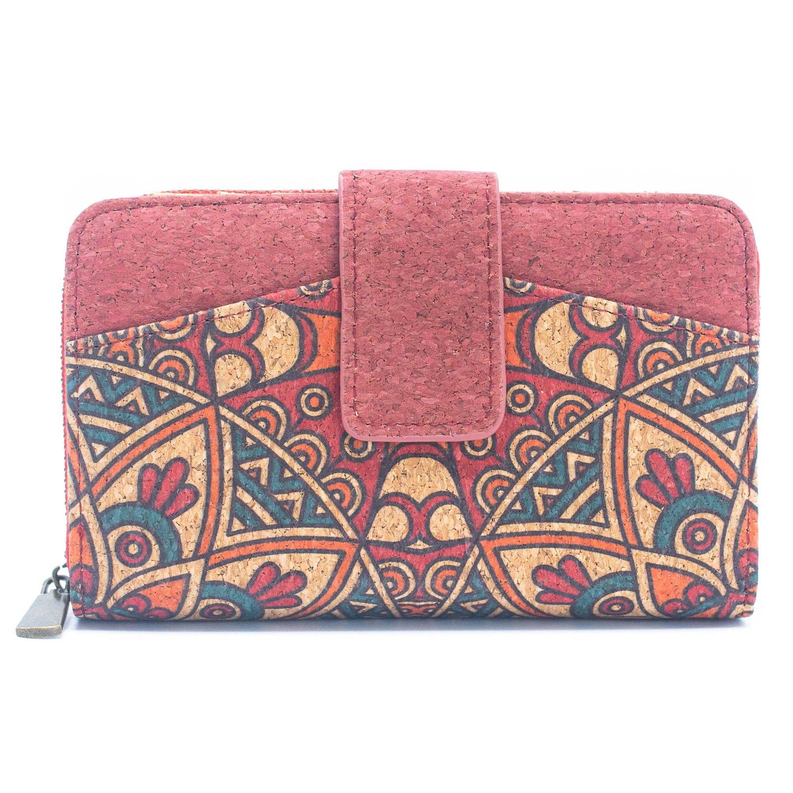 All cork women card wallet Colors cork Mini-Flap Printed Wallet –BAG-2222-3