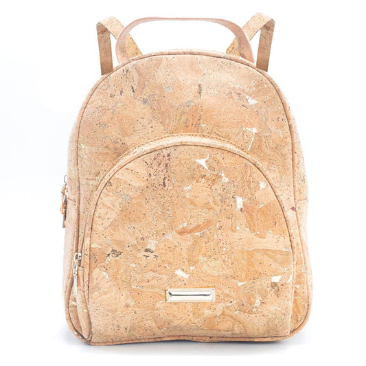 Natural cork Molten Gold Flap Daily ladies backpack BAG-2260-0