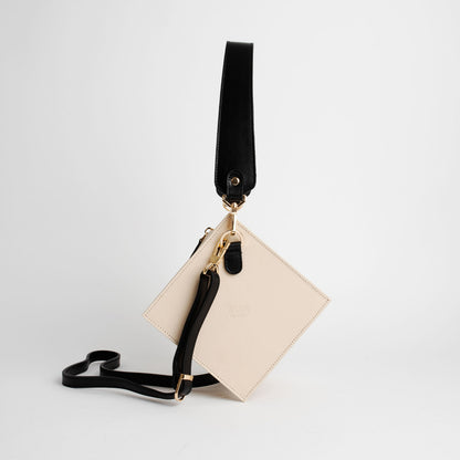 Lola bag in ivory and black-0