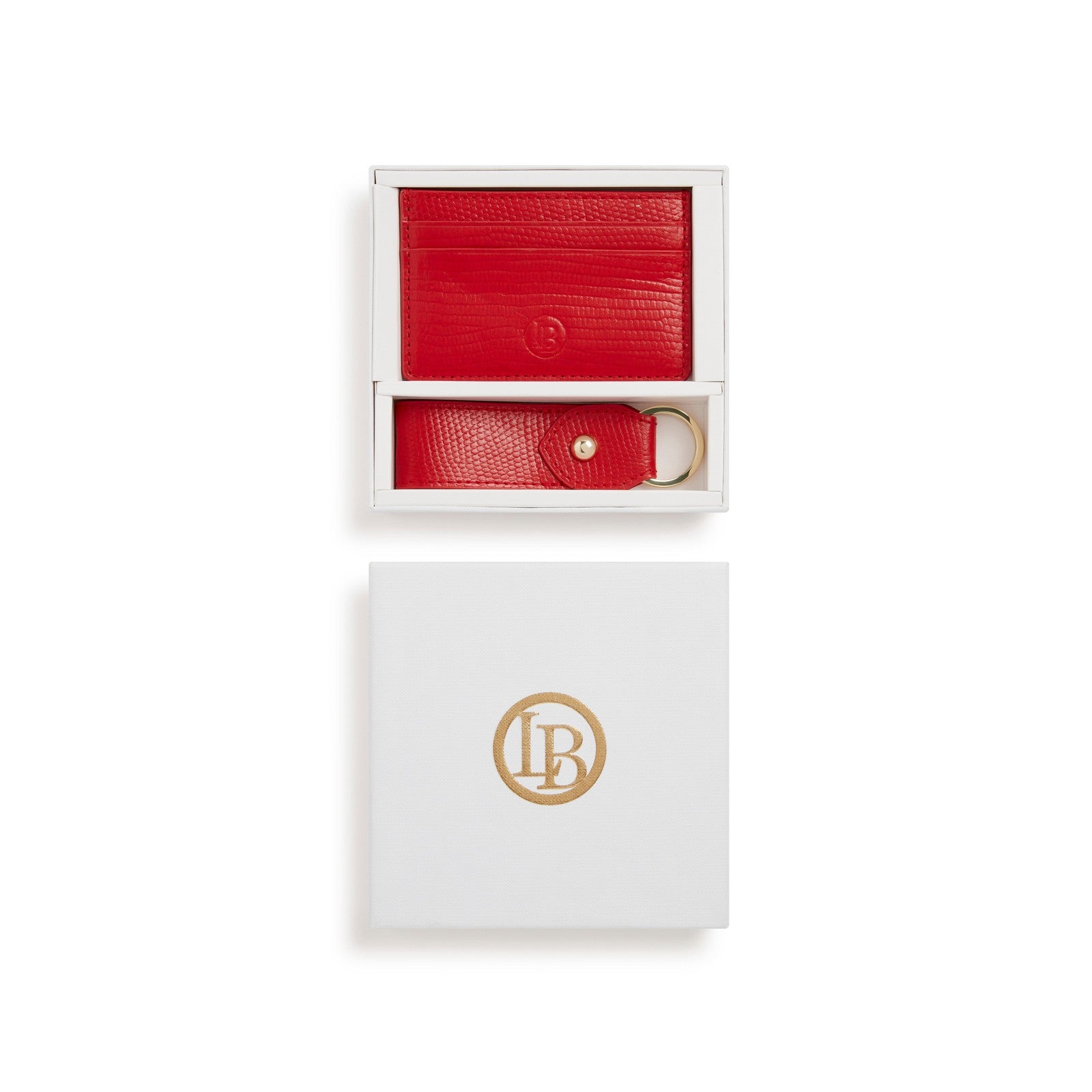 Juniper Red CC holder & Key chain Gift Box-0