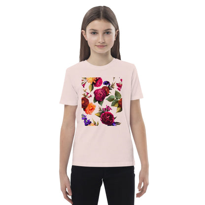 Floral Burst - Bio-Baumwolle T-Shirt für Kinder-Baby & Kinder Oberteile-Pink-linaliva.de