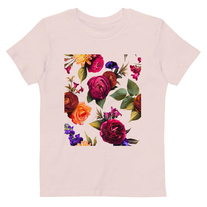 Floral Burst - Bio-Baumwolle T-Shirt für Kinder-Baby & Kinder Oberteile-Candy Pink-linaliva.de