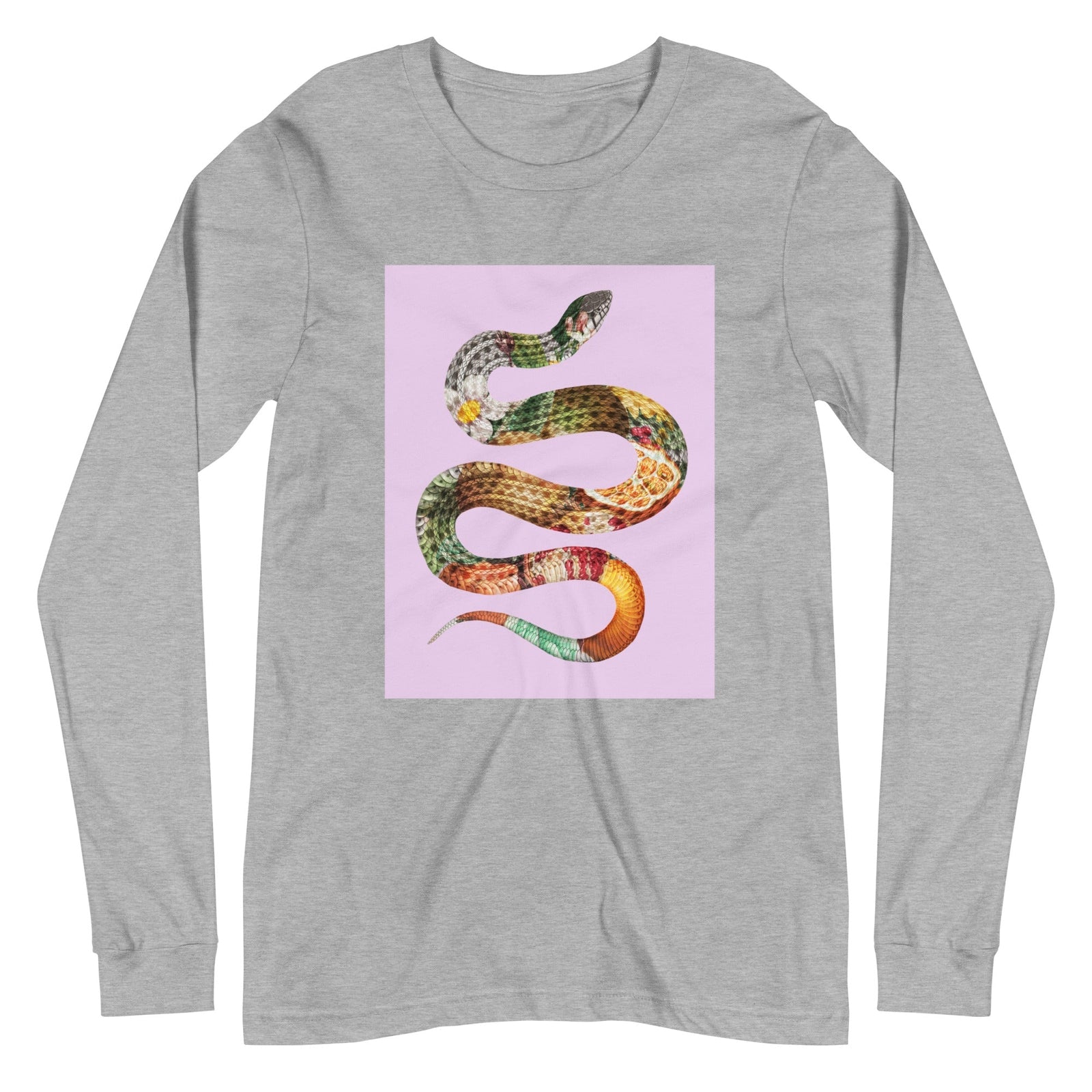 Floral Snake - Unisex-Langarm-T-Shirt-unisex Langarm T-Shirts-linaliva.de